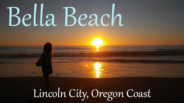Bella Beach Sunset Lincoln City Lg Stylo 2 with text